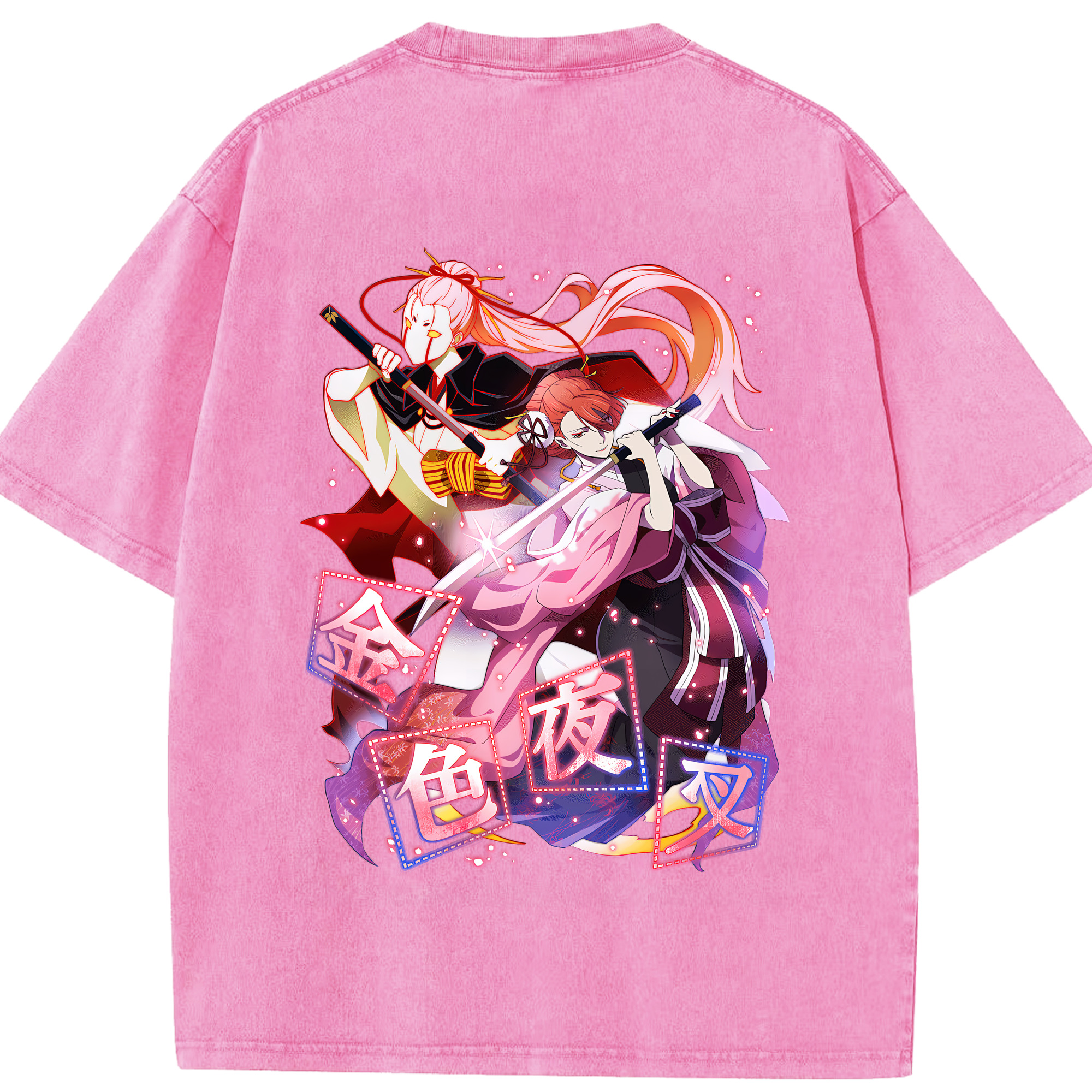（画像用） 文豪ストレイドッグス Bungo Stray Dogs 綿100% ヴィンテージ風 半袖Tシャツ（背面プリント）